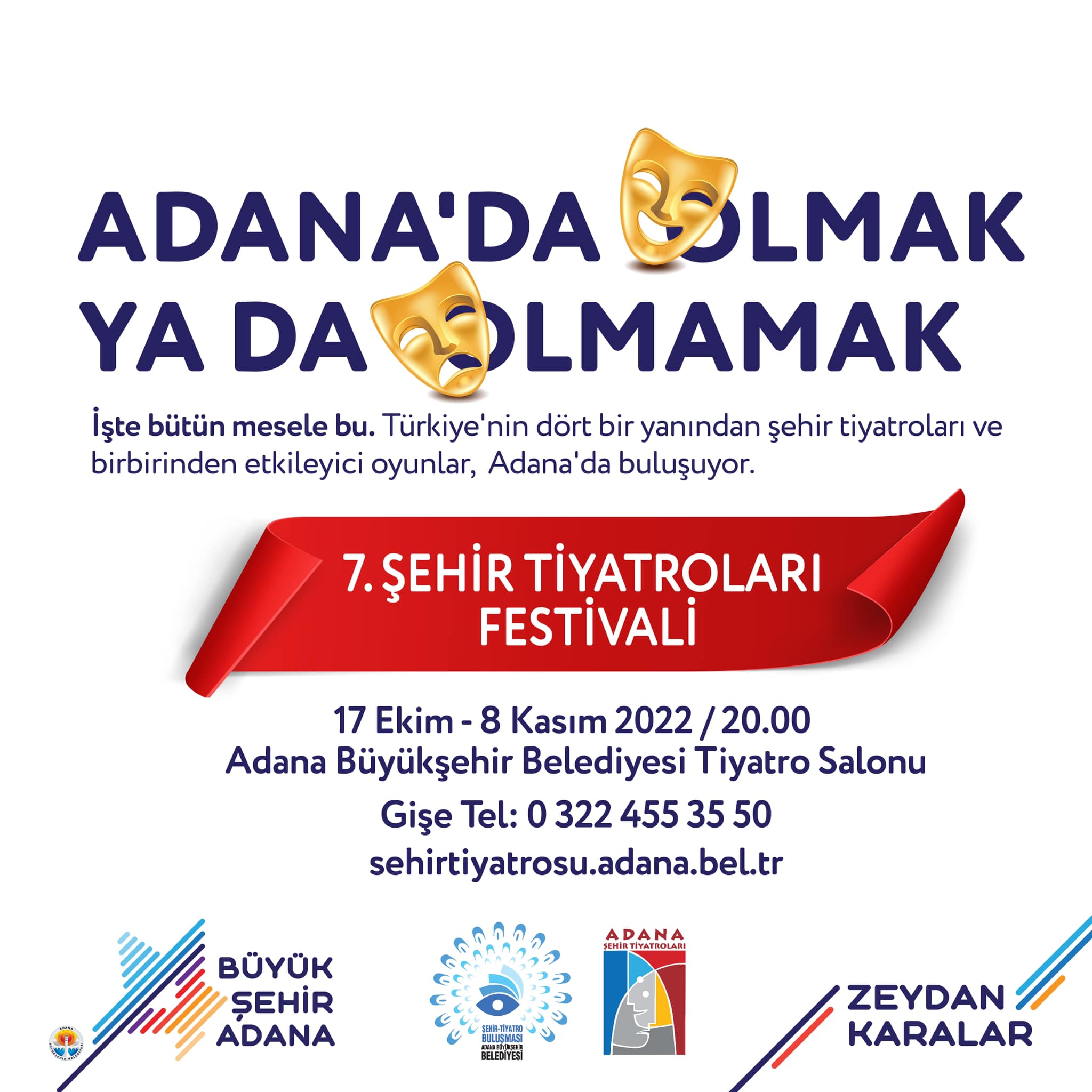 Adana Büyükşehir Belediyesi 7. Şehir Tiyatroları Festivali